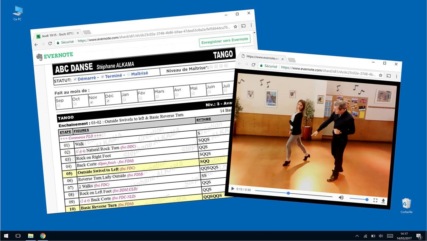 ABC DANSE propose des fiches descriptives des cours de danse